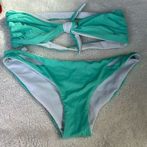 BASTA SURF TURQUOISE REVERSIBLE BIKINI SET